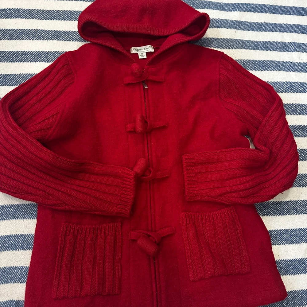 Coldwater Creek Cherry Toggle Jacket